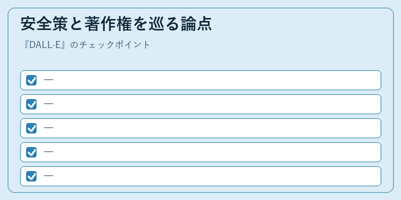 安全策と著作権を巡る論点