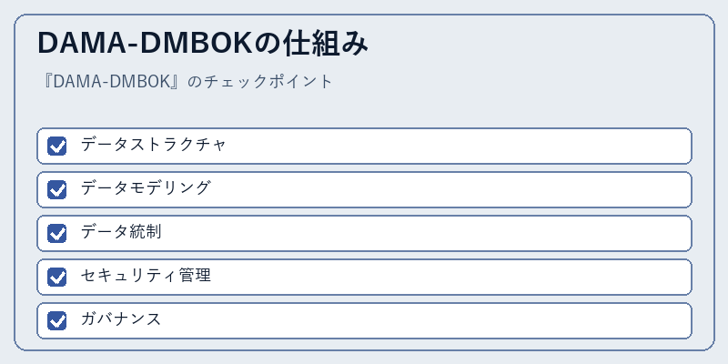 DAMA-DMBOKの仕組み