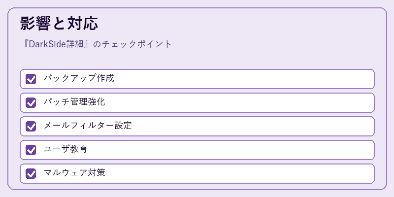 影響と対応
