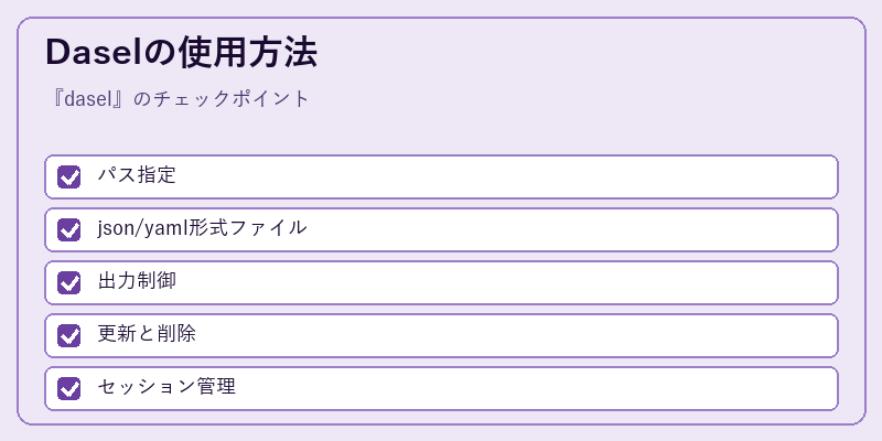 Daselの使用方法