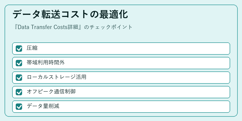 データ転送コストの最適化