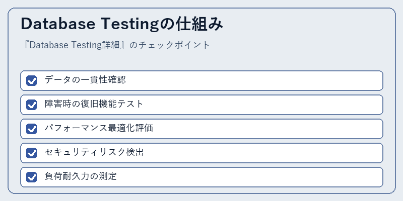 Database Testingの仕組み