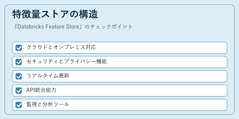 特徴量ストアの構造