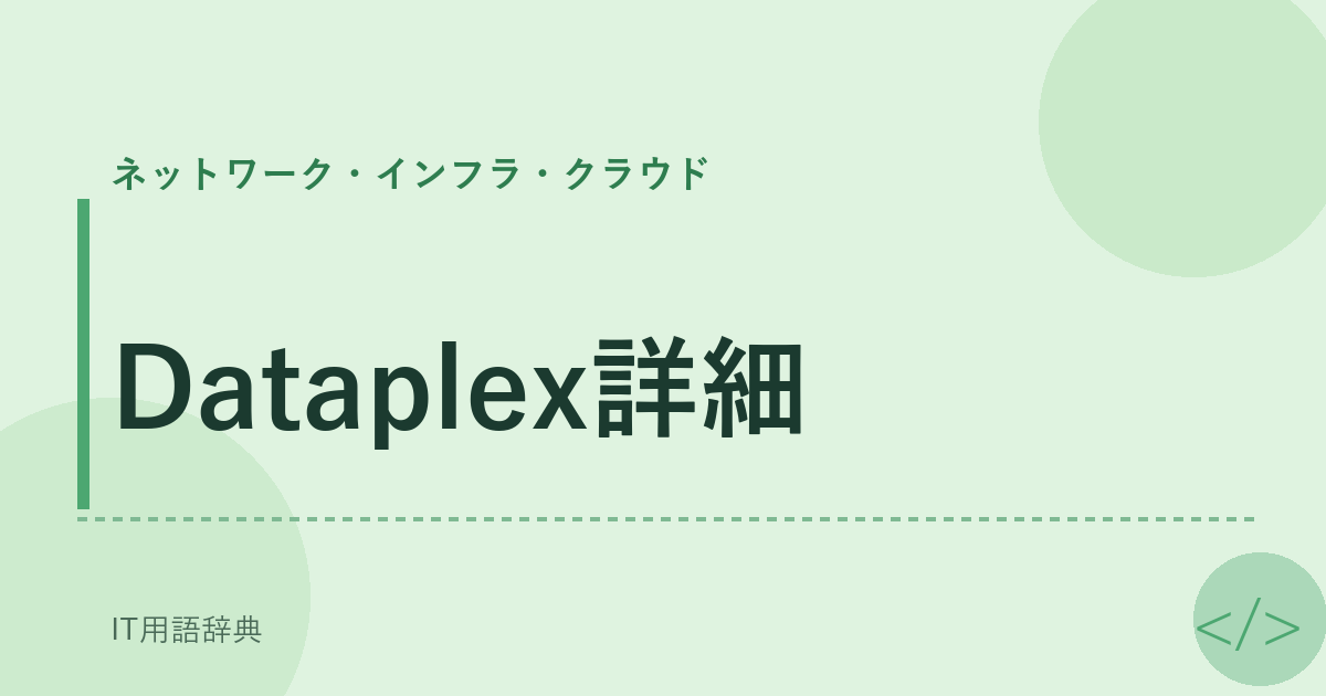 Dataplex詳細 アイキャッチ