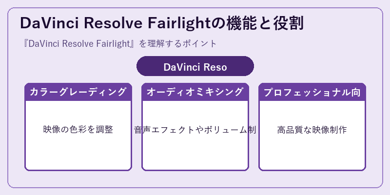 DaVinci Resolve Fairlightの機能と役割