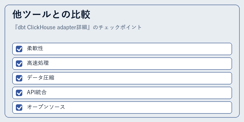 他ツールとの比較