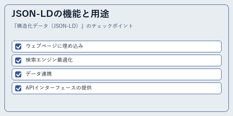 JSON-LDの機能と用途
