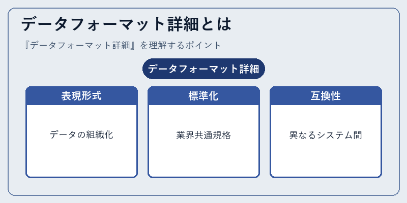 データフォーマット詳細とは