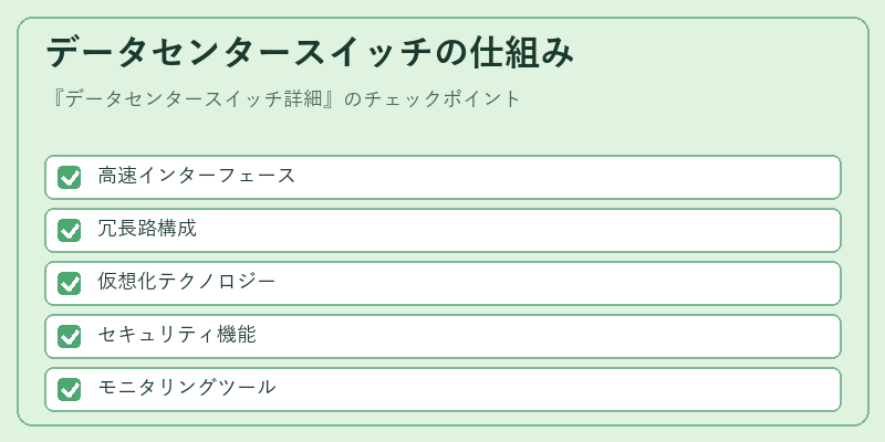 データセンタースイッチの仕組み