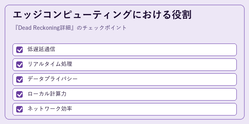 エッジコンピューティングにおける役割