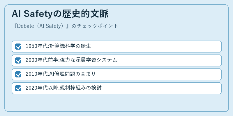 AI Safetyの歴史的文脈