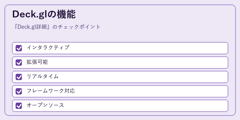 Deck.glの機能