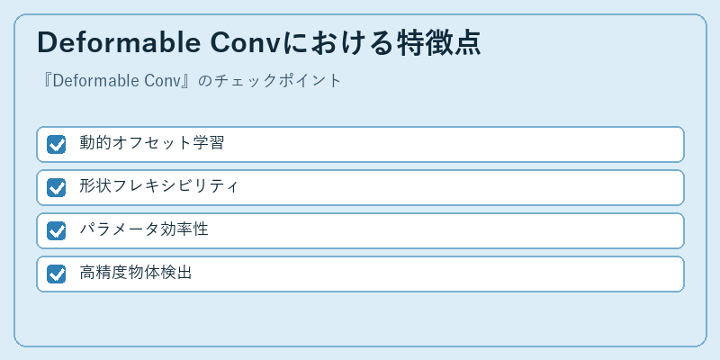 Deformable Convにおける特徴点