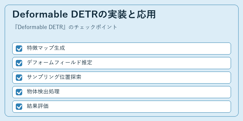 Deformable DETRの実装と応用