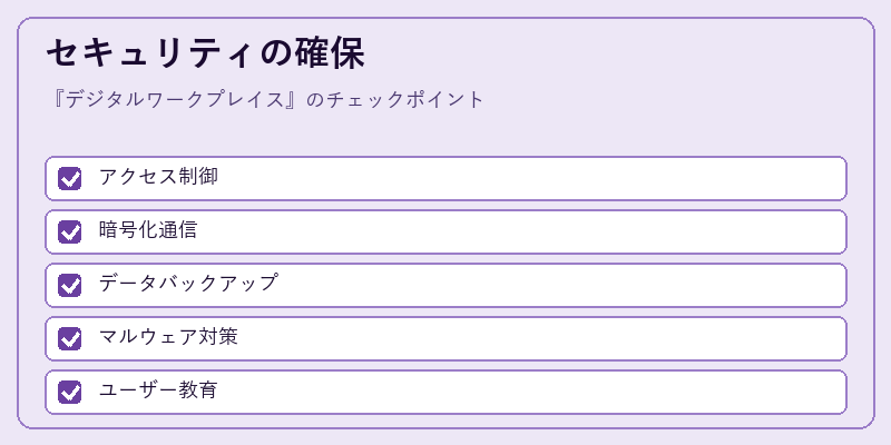 セキュリティの確保
