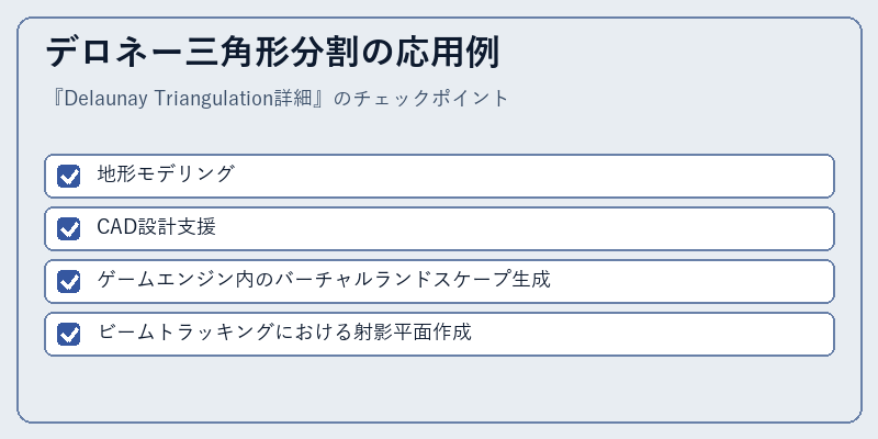 デロネー三角形分割の応用例