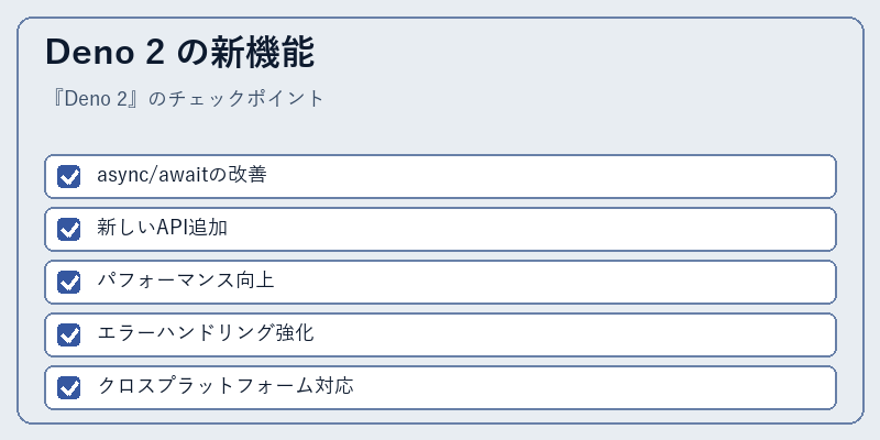 Deno 2 の新機能