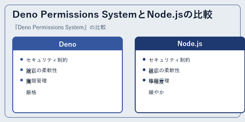 Deno Permissions SystemとNode.jsの比較
