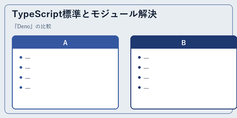 TypeScript標準とモジュール解決