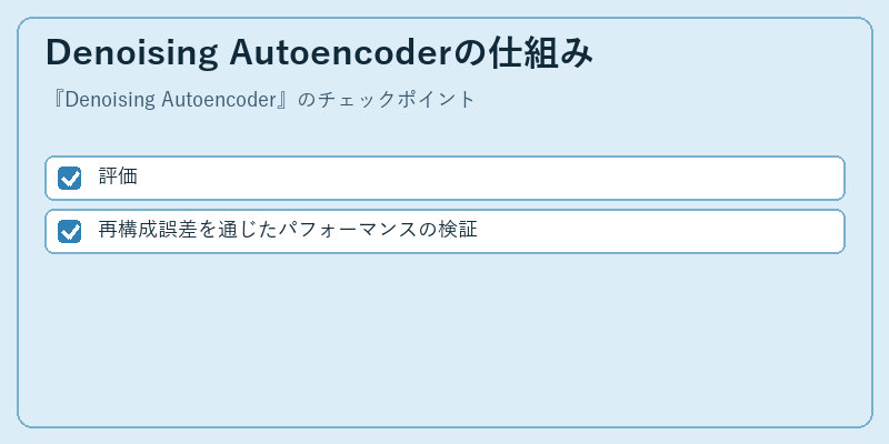 Denoising Autoencoderの仕組み