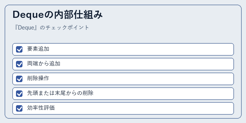 Dequeの内部仕組み