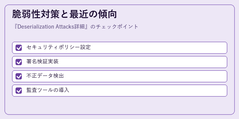 脆弱性対策と最近の傾向
