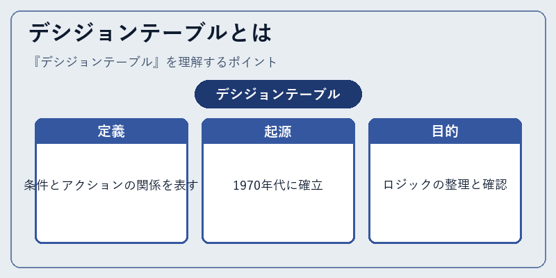 デシジョンテーブルとは