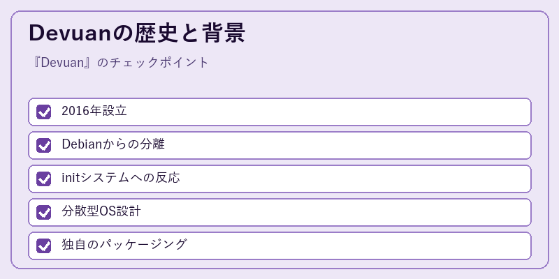 Devuanの歴史と背景