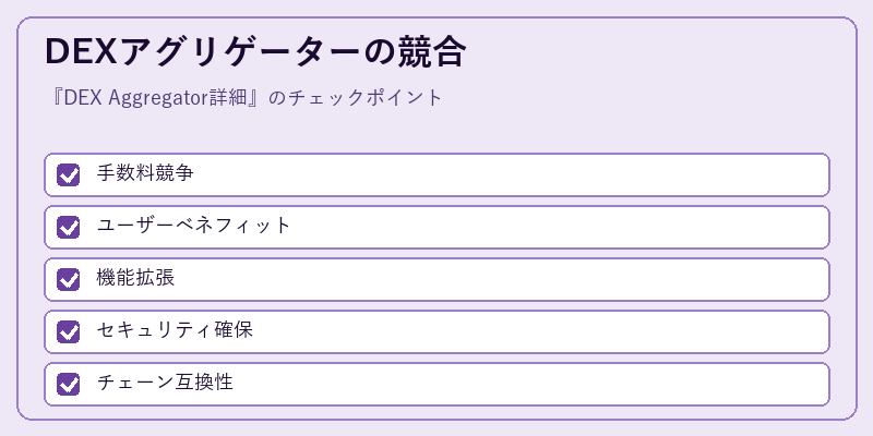 DEXアグリゲーターの競合
