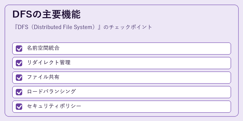 DFSの主要機能