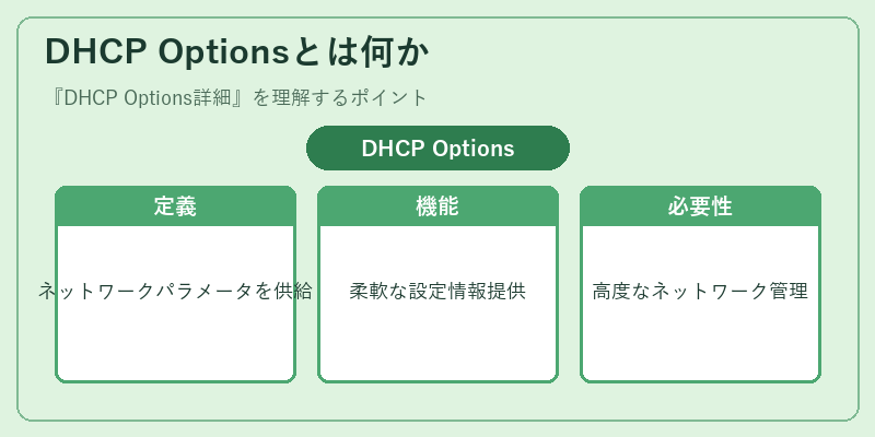 DHCP Optionsとは何か
