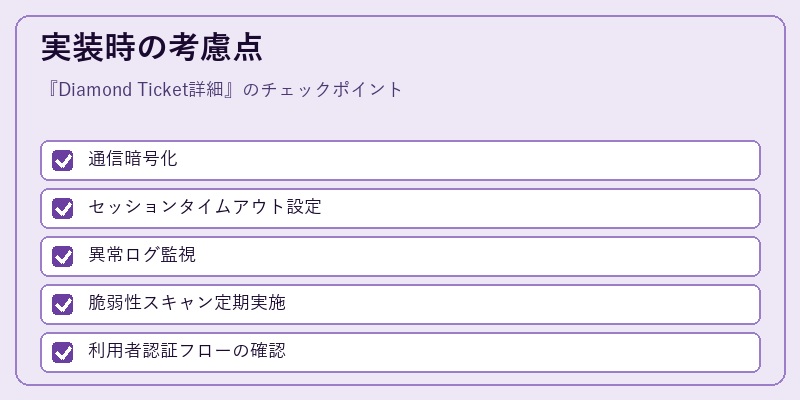 実装時の考慮点