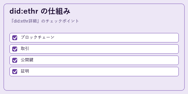 did:ethr の仕組み