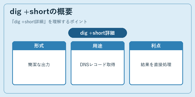 dig +shortの概要