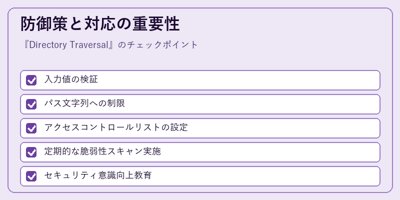 防御策と対応の重要性