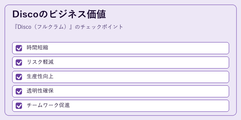 Discoのビジネス価値