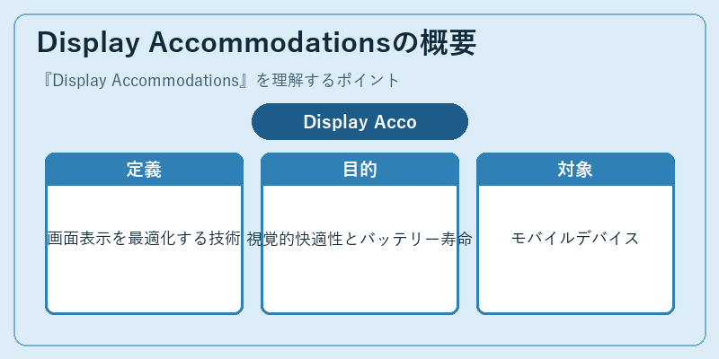 Display Accommodationsの概要