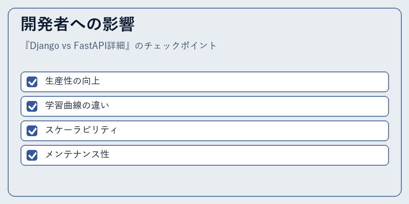 開発者への影響