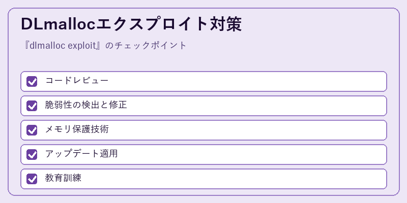 DLmallocエクスプロイト対策