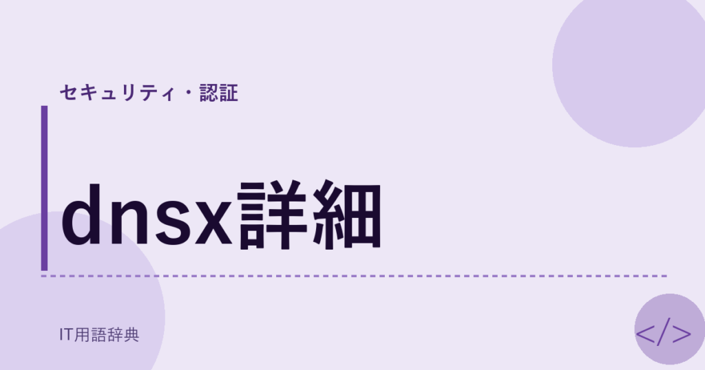 dnsx詳細 アイキャッチ