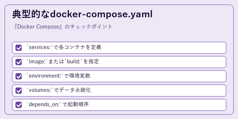 典型的なdocker-compose.yaml