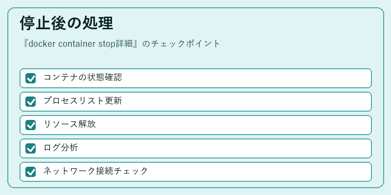 停止後の処理