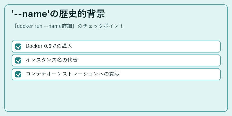 '--name'の歴史的背景