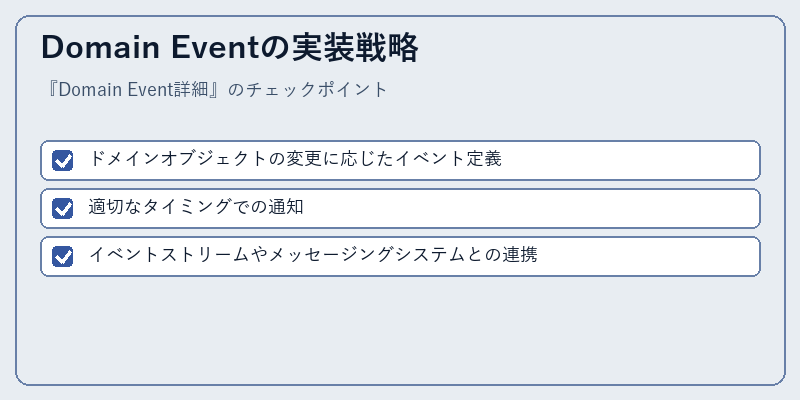 Domain Eventの実装戦略