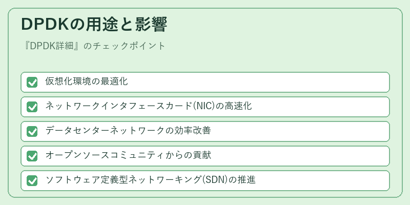 DPDKの用途と影響