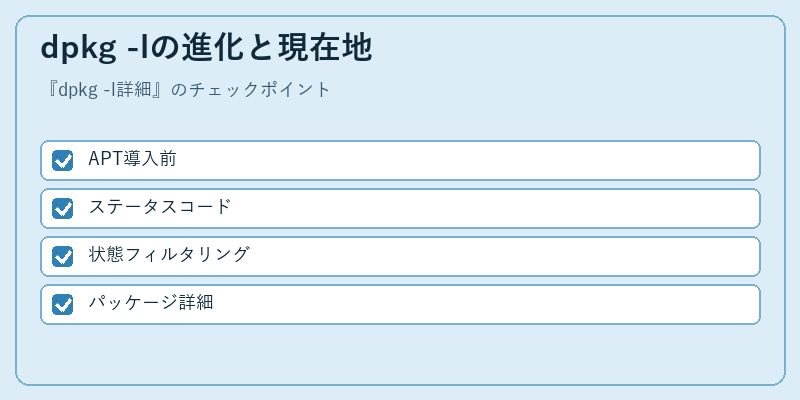 dpkg -lの進化と現在地