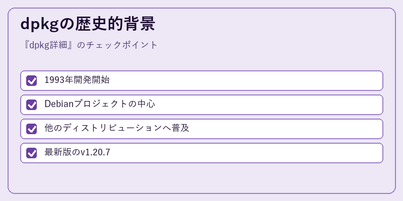 dpkgの歴史的背景