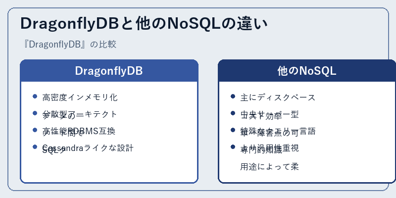 DragonflyDBと他のNoSQLの違い