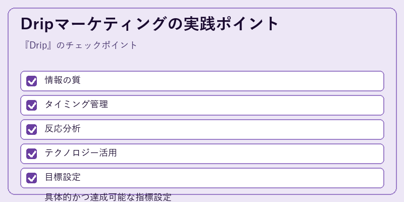 Dripマーケティングの実践ポイント