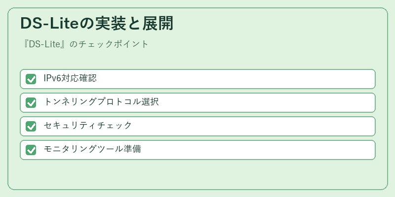 DS-Liteの実装と展開